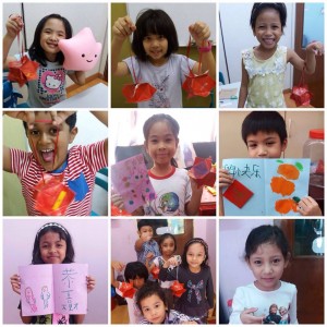 Our students were enjoying doing their CNY crafts